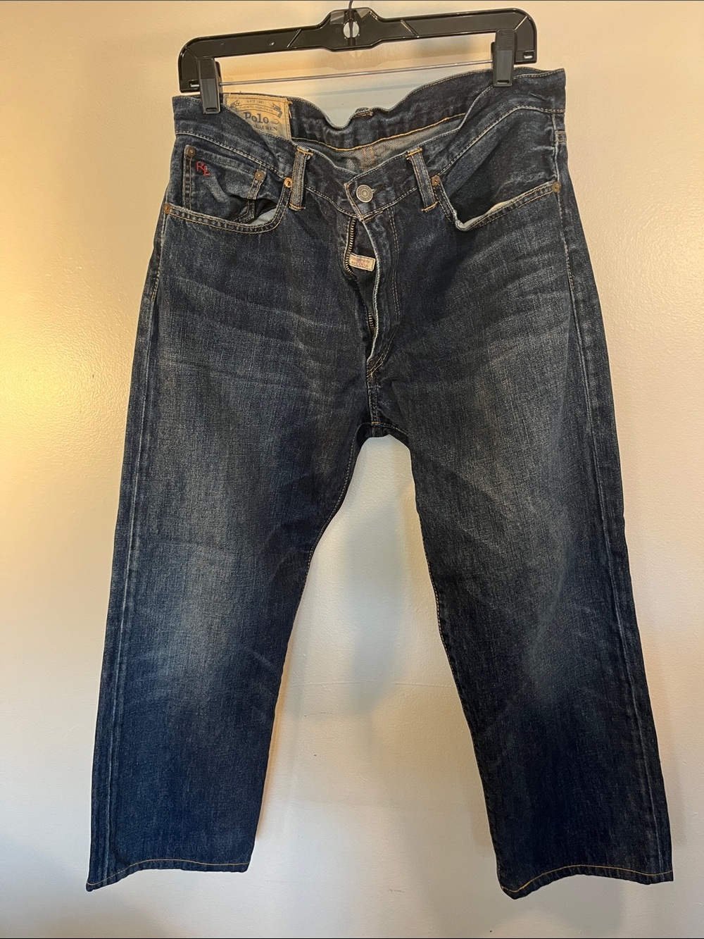 Polo by Ralph Lauren Men's Straight Dark Wash Indigo Jeans